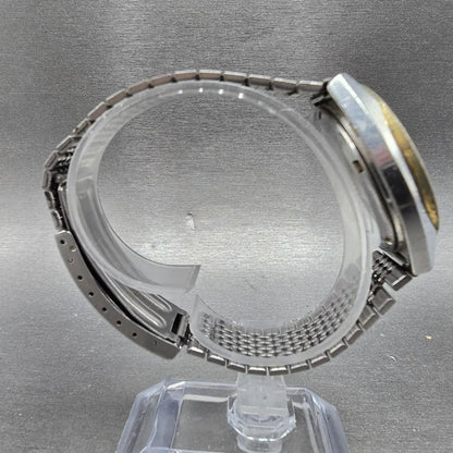 Seiko SQ Watch Men 35mm Gray Dial Two Tone Daydate Round 8223-8009 PARTS9