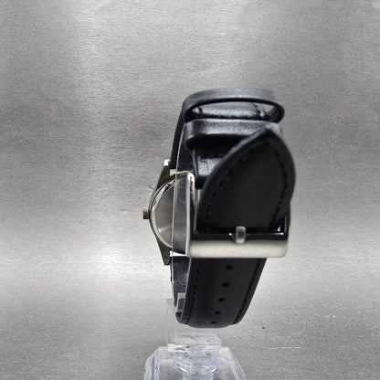 Timex Perpetual Calendar Watch Men 37mm Black Dial Silver Tone Daydate New BattL7