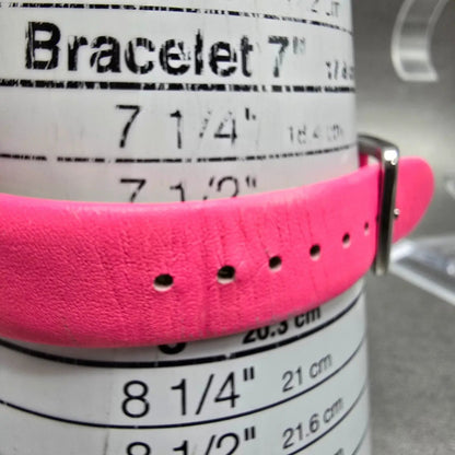 Kate Spade Metro watch Women 38mm Pink MOP Dial Silver Tone Round 0549 New Batt10