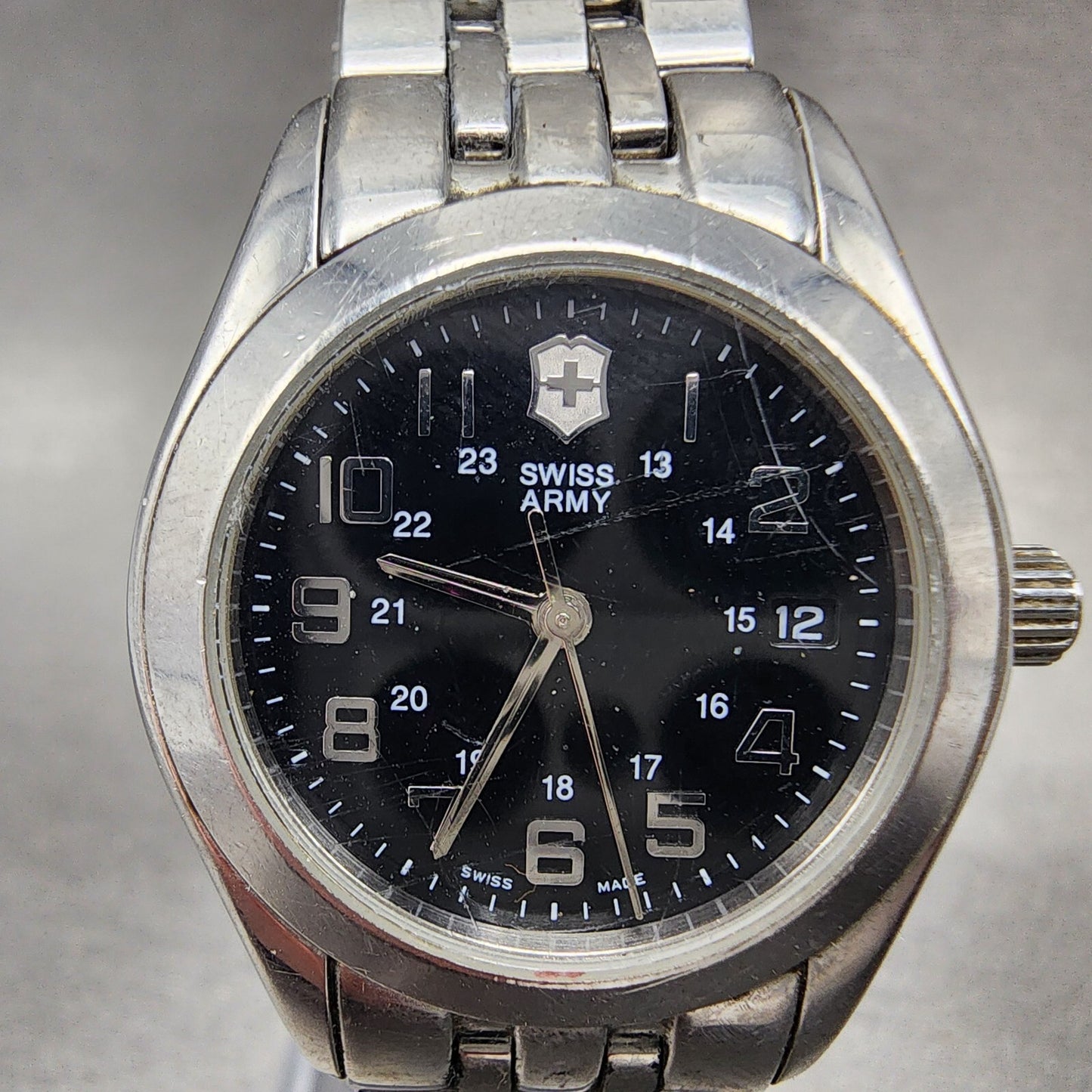 Victorinox Swiss Army Alliance Watch Women 28mm Black Dial Steel 24657 PARTS2