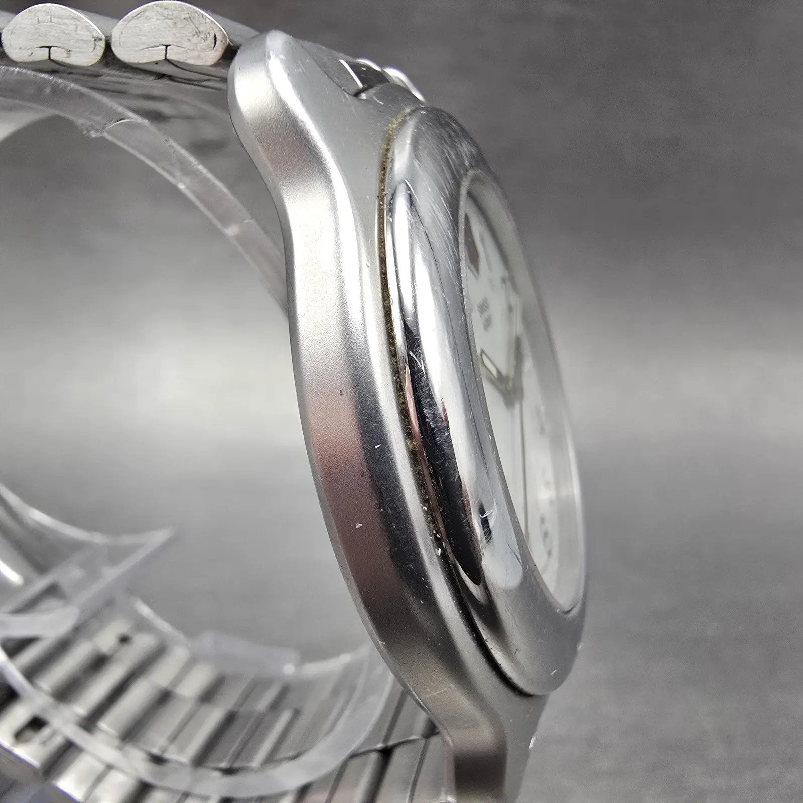 Victorinox Swiss Army Officer Watch Men 40mm White Dial Steel Date Round PARTS L4