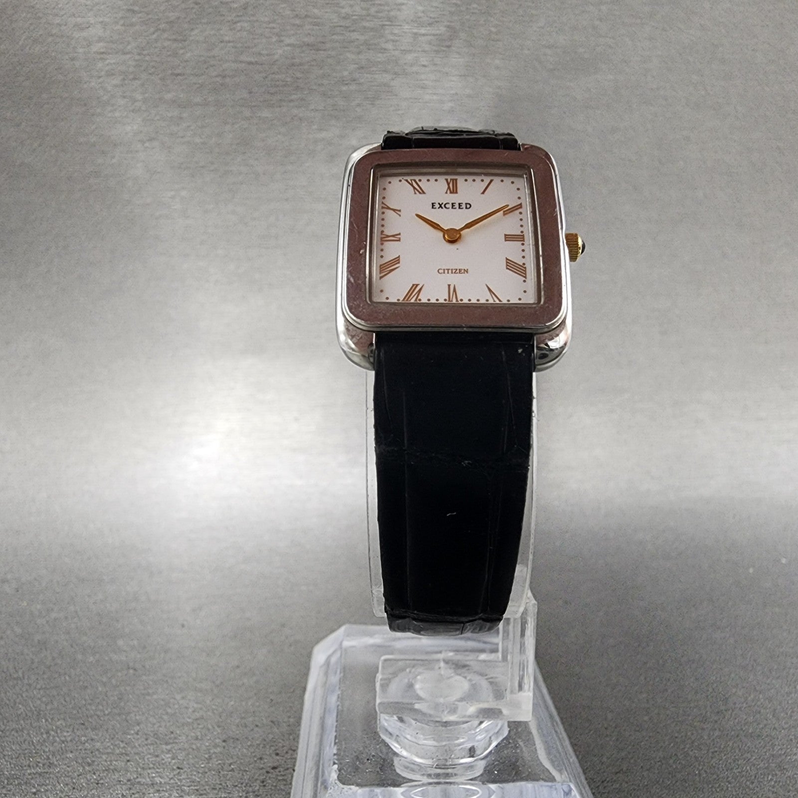 Citizen Exceed Tank Watch Women 20mm White Dial Silver Tone 4420e42622 New Batt5