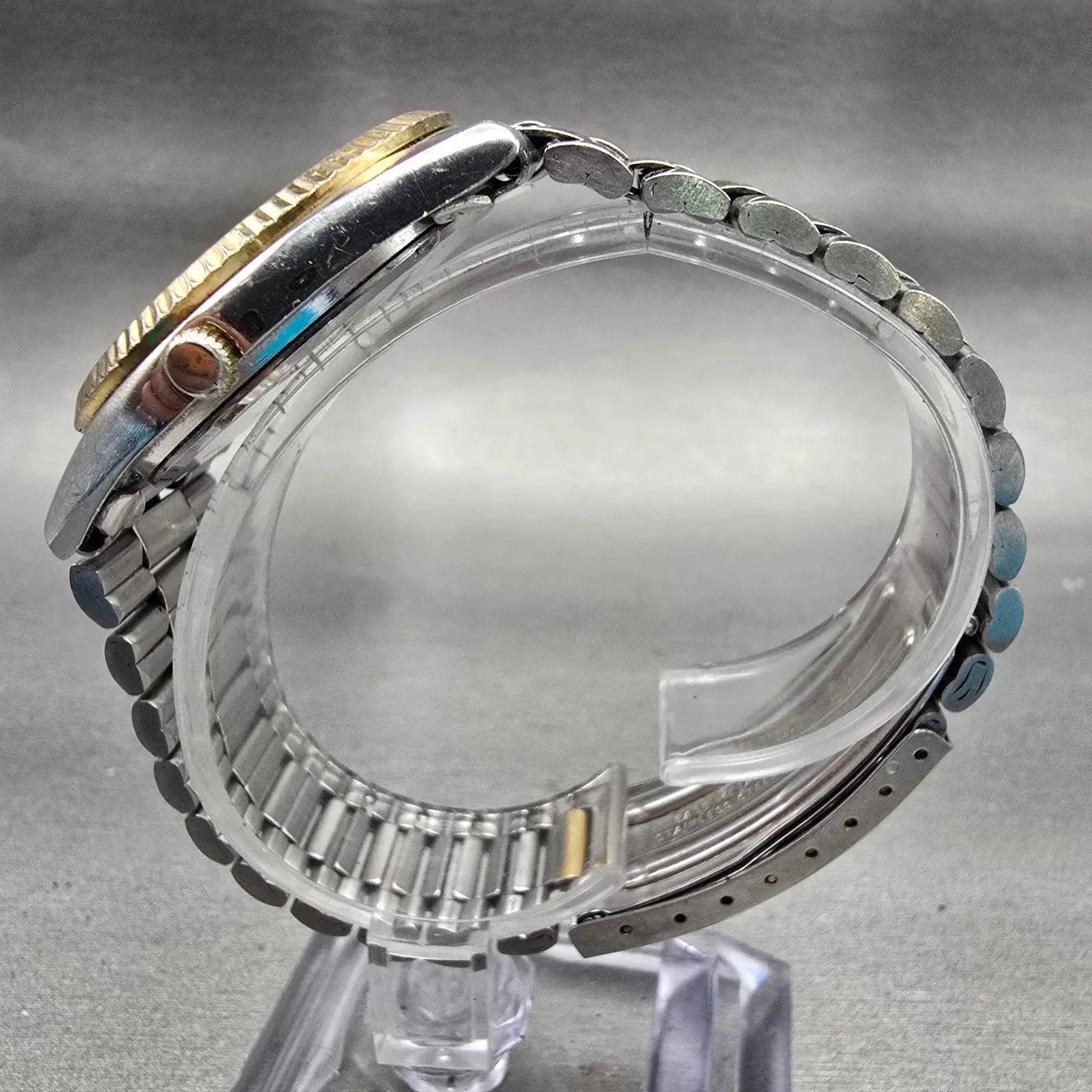 Seiko President Watch Men 36mm Gold Dial Two Tone Daydate 6923-8080 New Battery6