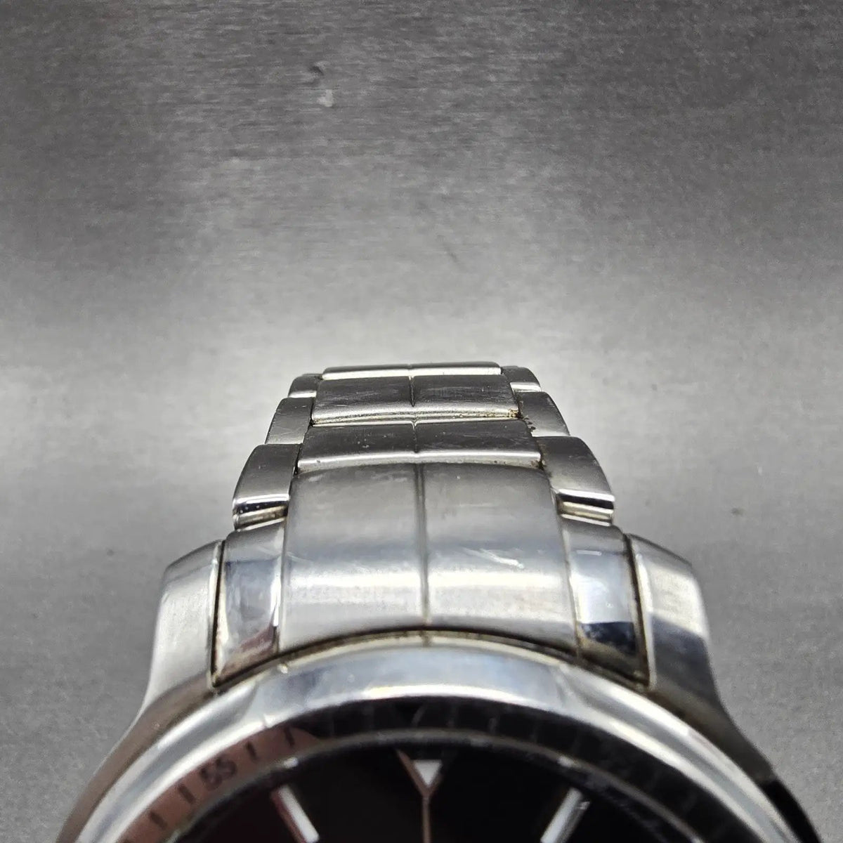 Hugo Boss Chronograph Watch Men 44mm Black Dial Silver Tone Date 1512109 New Bat4