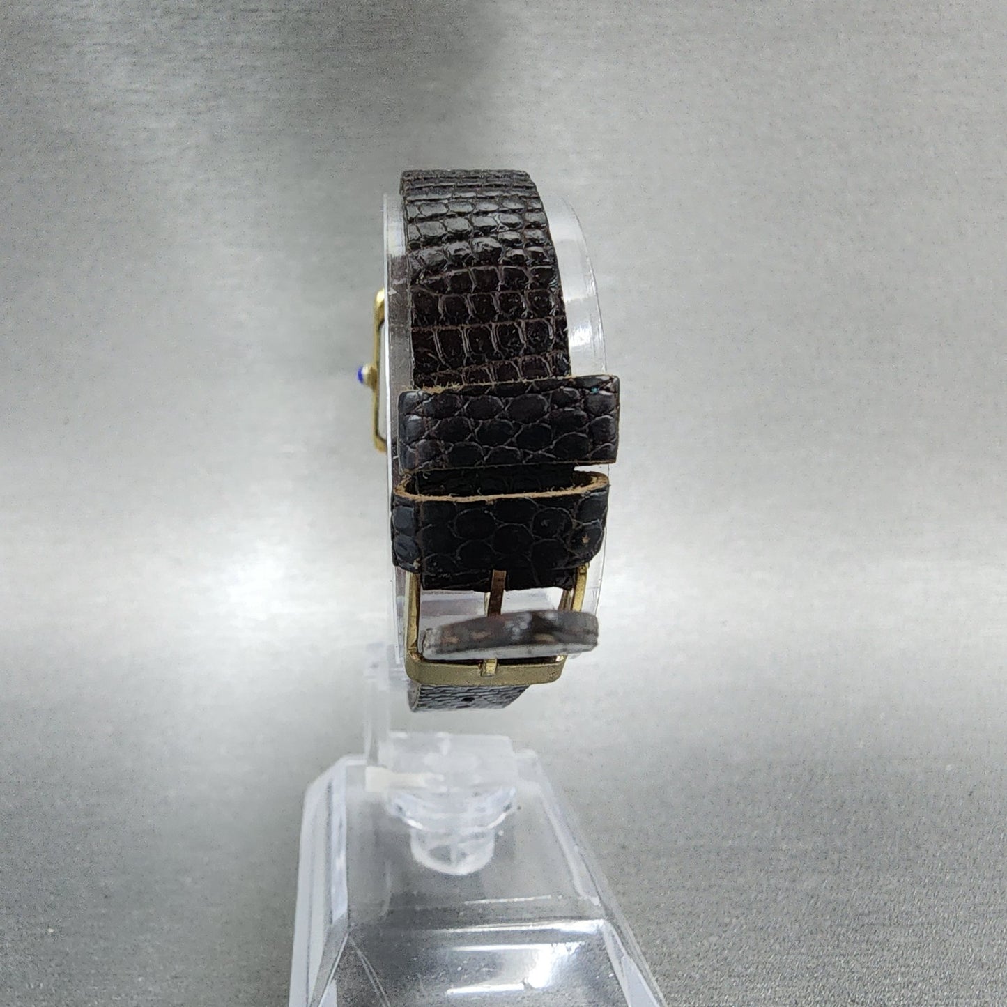 Seiko Tank Watch Women 18mm White Dial Gold Tone 14005039 New Battery7