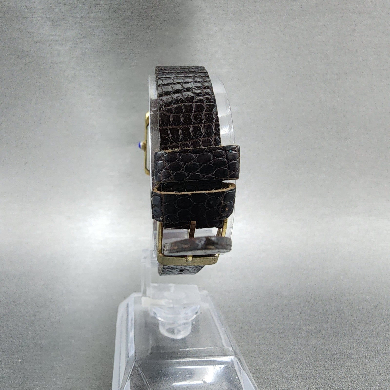 Seiko Tank Watch Women 18mm White Dial Gold Tone 14005039 New Battery7