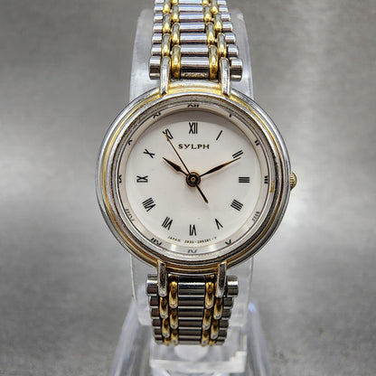 Citizen Sylph Watch Women 21mm White Dial Two Tone 2930294548 New Battery0