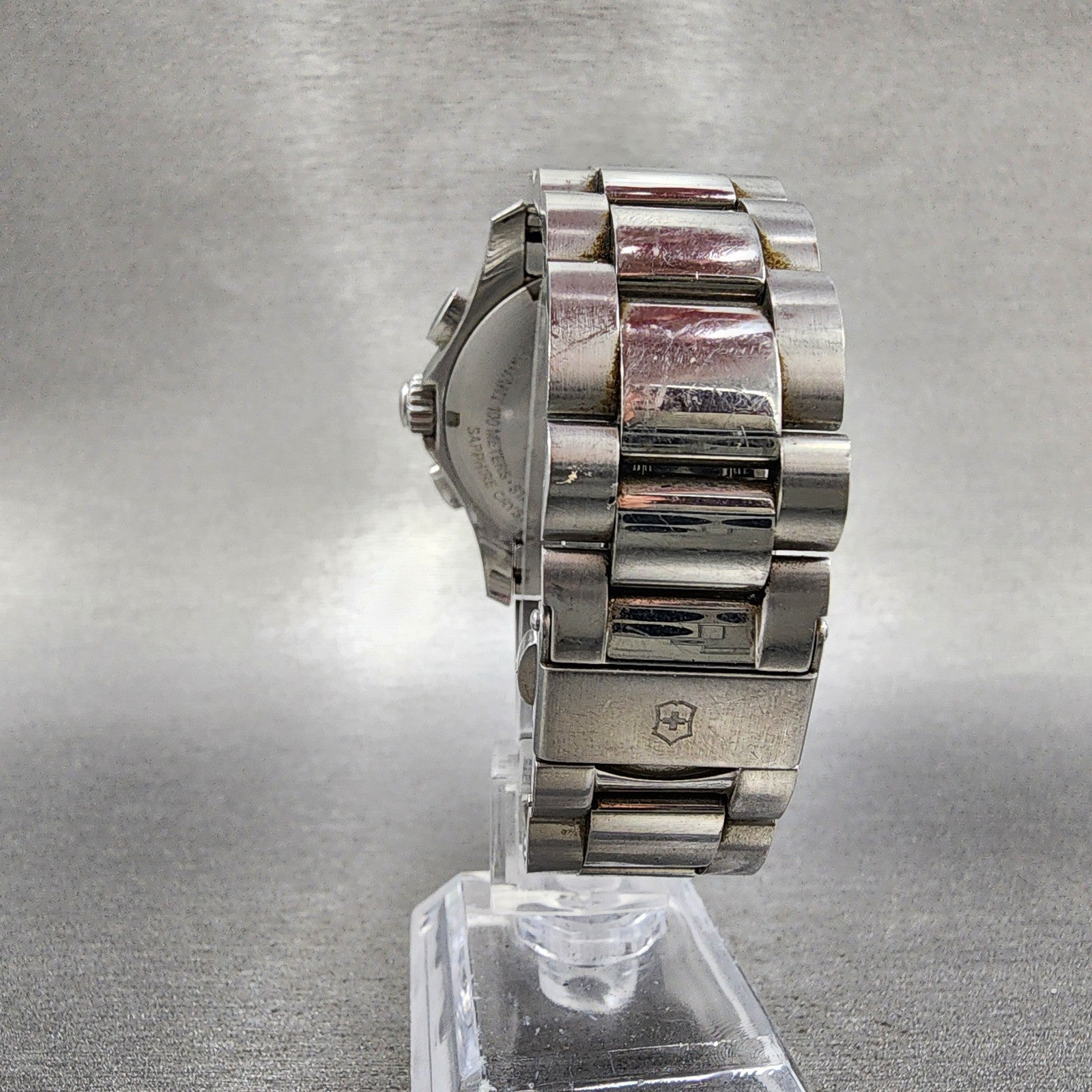 Victorinox Chrono Classic Watch Men 41mm Gray Dial Steel Date 241405 New Battery7