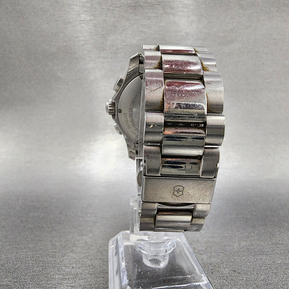 Victorinox Chrono Classic Watch Men 41mm Gray Dial Steel Date 241405 New Battery7