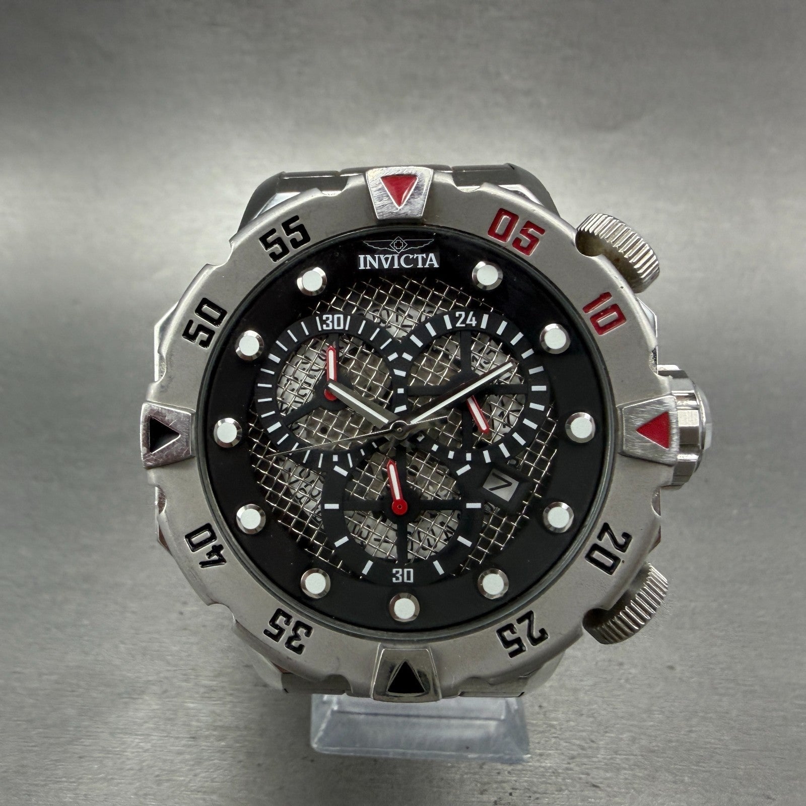 Invicta Force Chronograph Watch Men 51mm Skeleton Dial Steel Date 19180 New Bat0