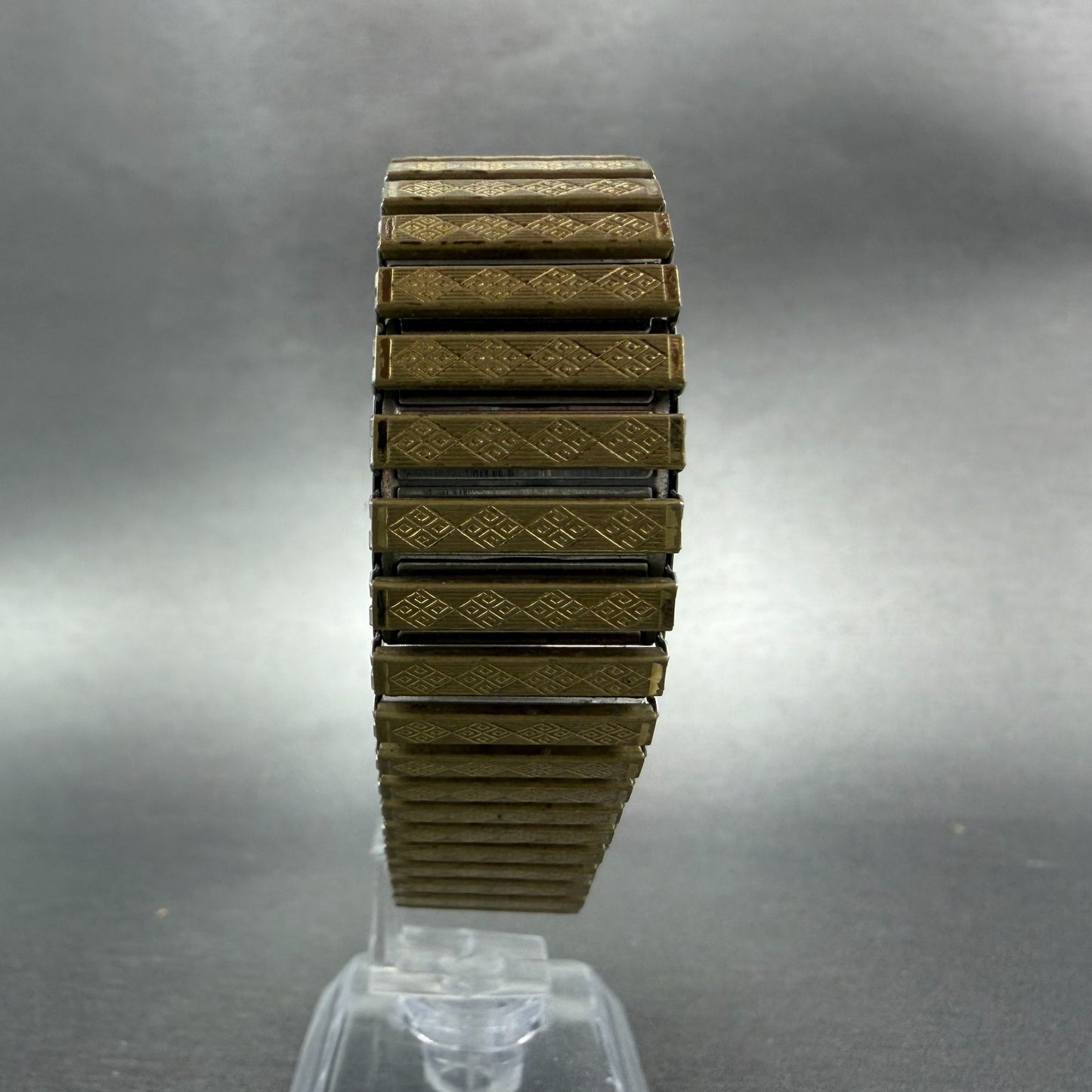 Yves Saint Laurent Tank Watch Women 21mm Brown Dial Gold Tone Rectangle PARTS9