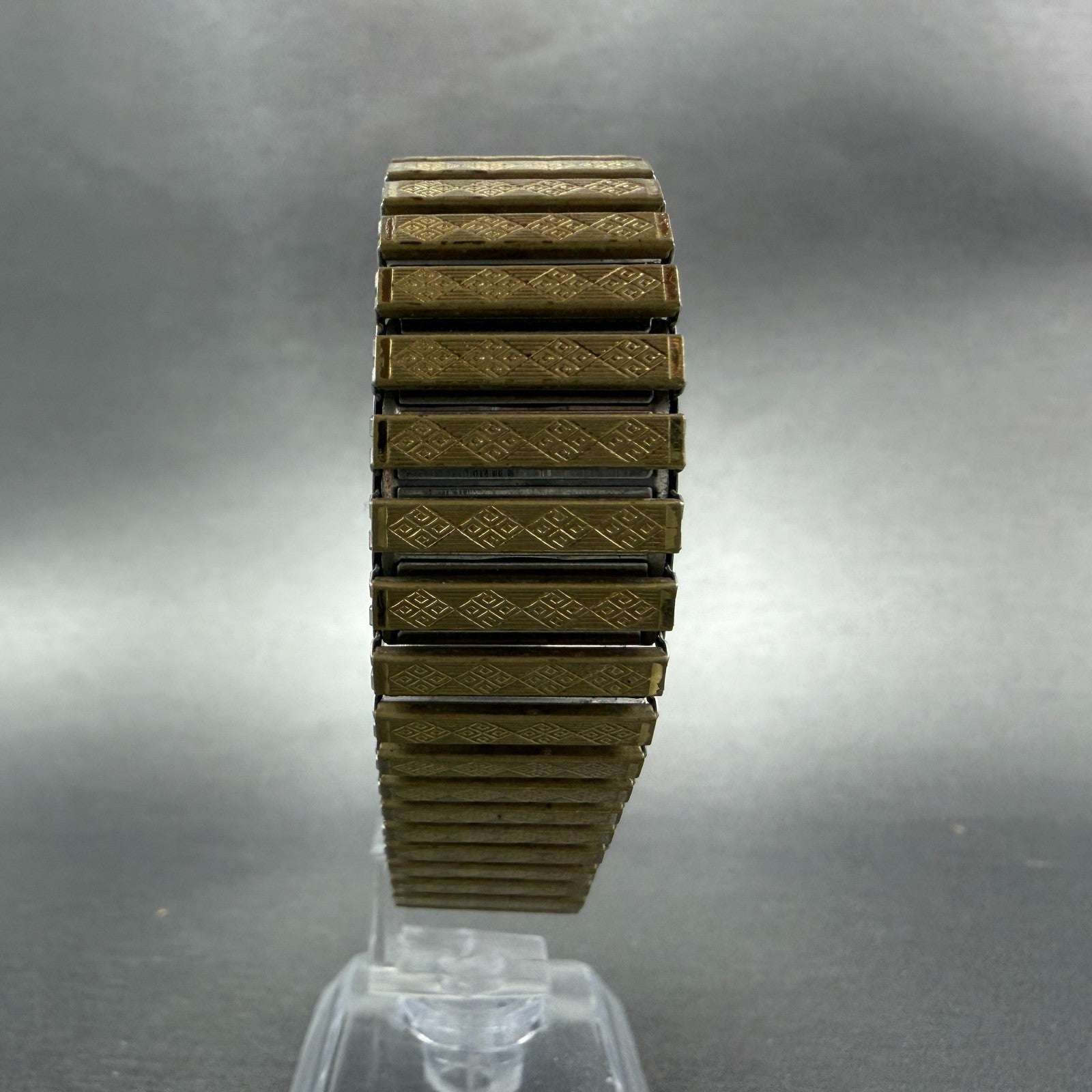 Yves Saint Laurent Tank Watch Women 21mm Brown Dial Gold Tone Rectangle PARTS9