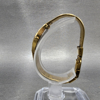 Seiko Watch Women 18mm Champagne Dial Gold Tone Round 2y000019 New Battery6