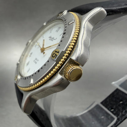 Eddie Bauer Dive Watch Men 36mm White Dial Two Tone Date Round New Battery2
