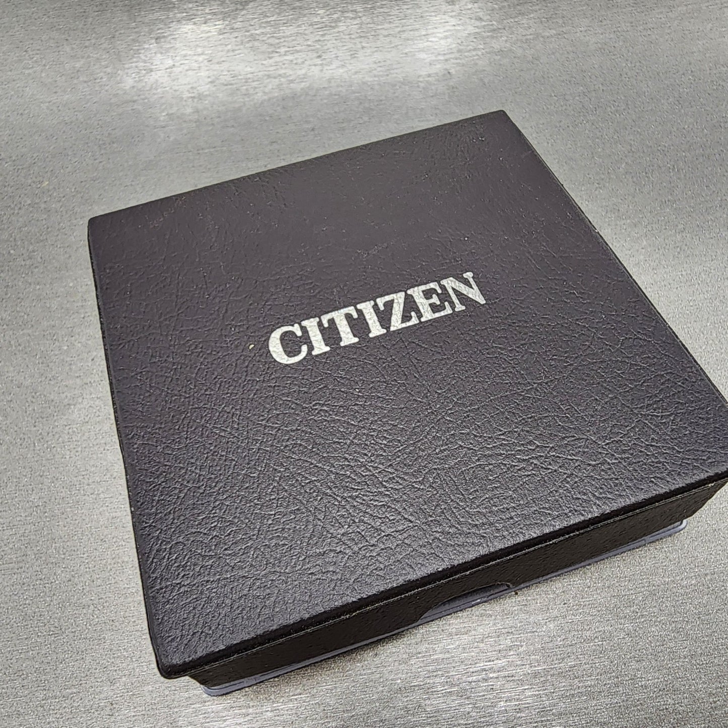 Citizen Necklace Watch Women Gray Dial Steel Rectangle New Battery W/Box9