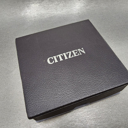 Citizen Necklace Watch Women Gray Dial Steel Rectangle New Battery W/Box9