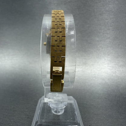 Citizen CQ Watch Women 17mm Champagne Dial Gold Tone Rectangle 3220 New Battery7