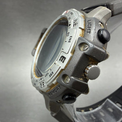 Casio Pro Trek PRT-500 Watch Men 48mm Analog Digital Gray Tone Round New Batt BL2