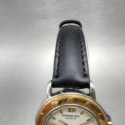 Raymond Weil Tango Watch Women 28mm White Dial Two Tone Date Round 5360 New Batt4