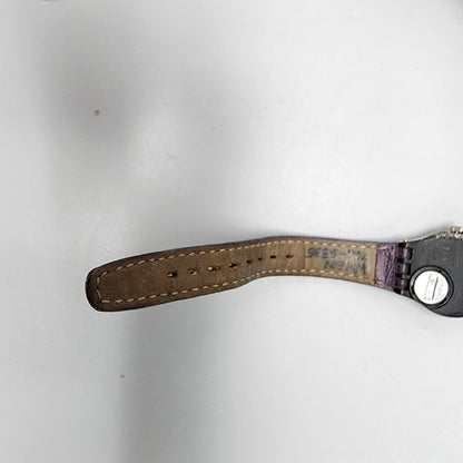 Vintage Swatch Malpensa Watch Women Silver Tone White Dial LX109 New Battery