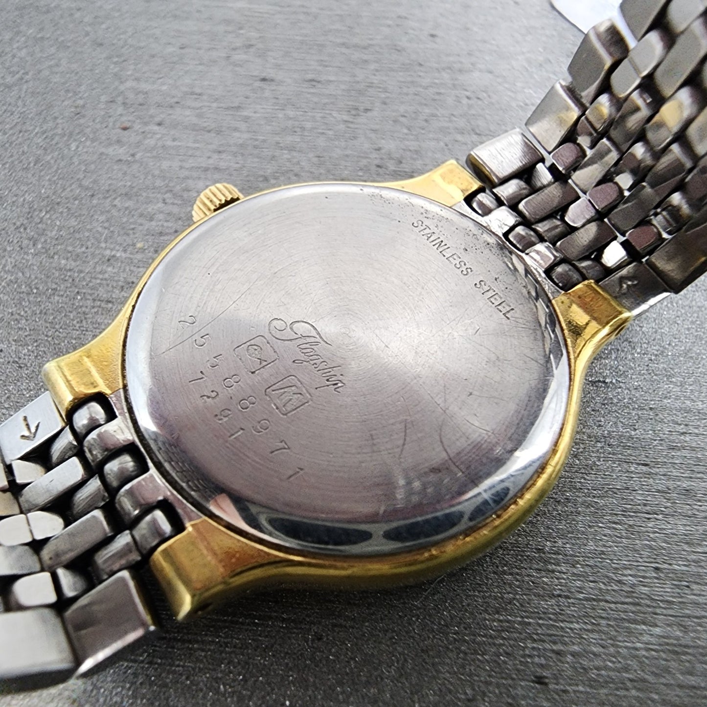 Longines Flagship Watch Women 24mm White Dial Two Tone Date Round 7291 New Batt9