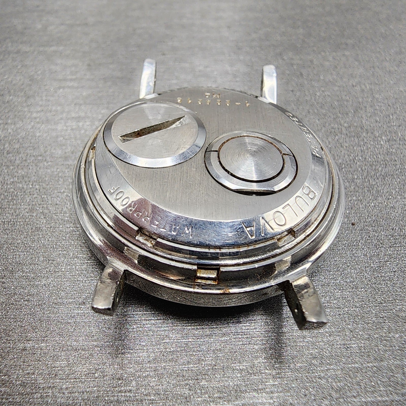 Bulova Accutron Spaceview M4 Watch men 35mm Skeleton Dial Steel  PARTS11