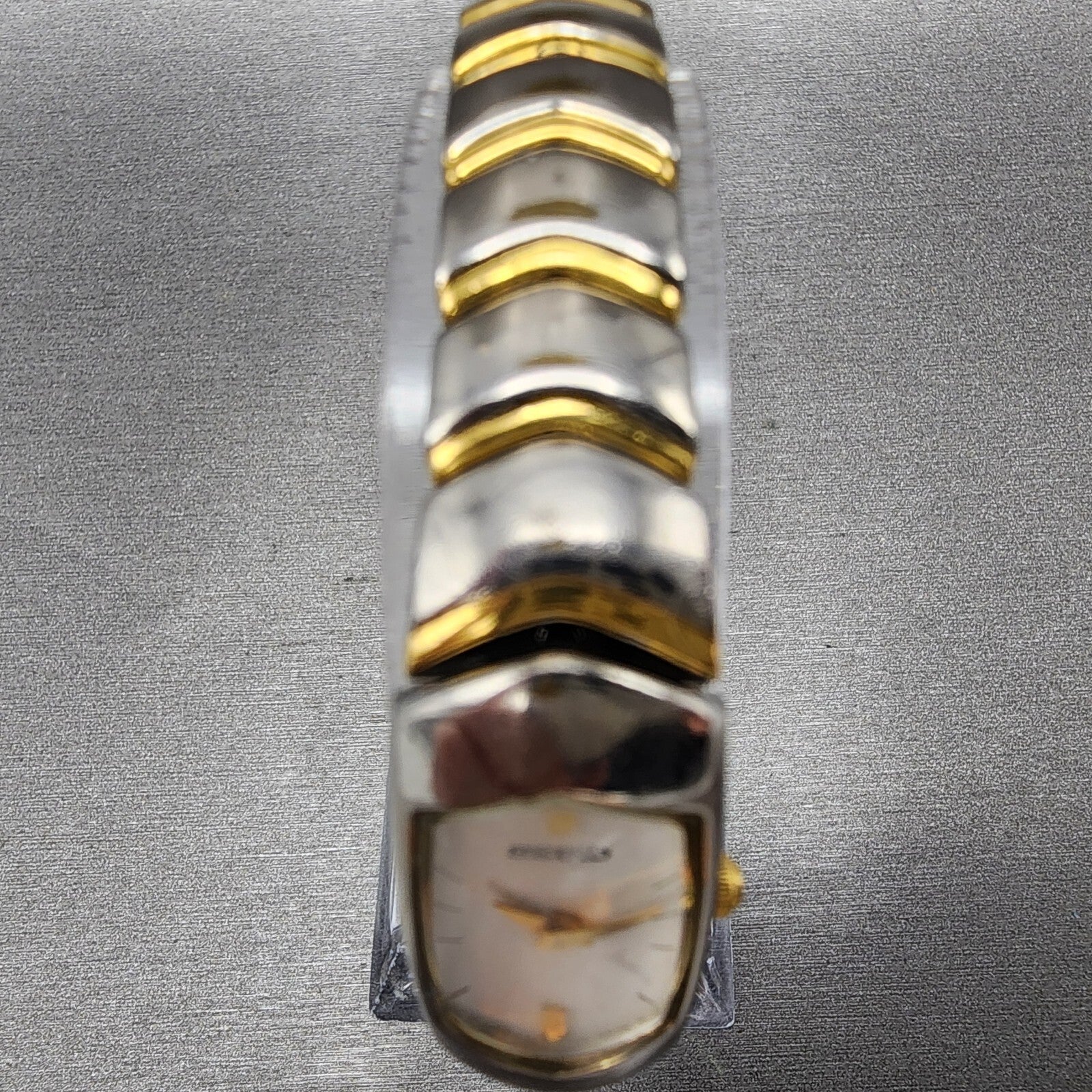 Seiko Watch Women 15mm White Dial Two Tone Rectangle 1F206H49 PARTS5