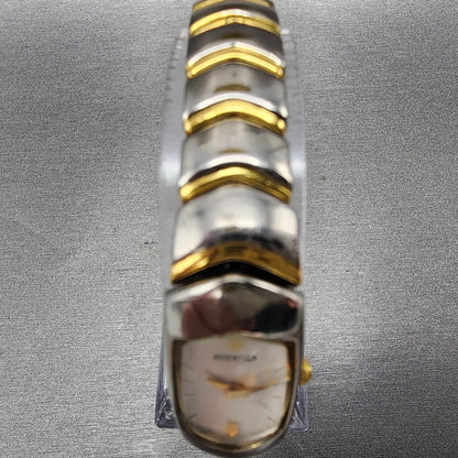 Seiko Watch Women 15mm White Dial Two Tone Rectangle 1F206H49 PARTS5