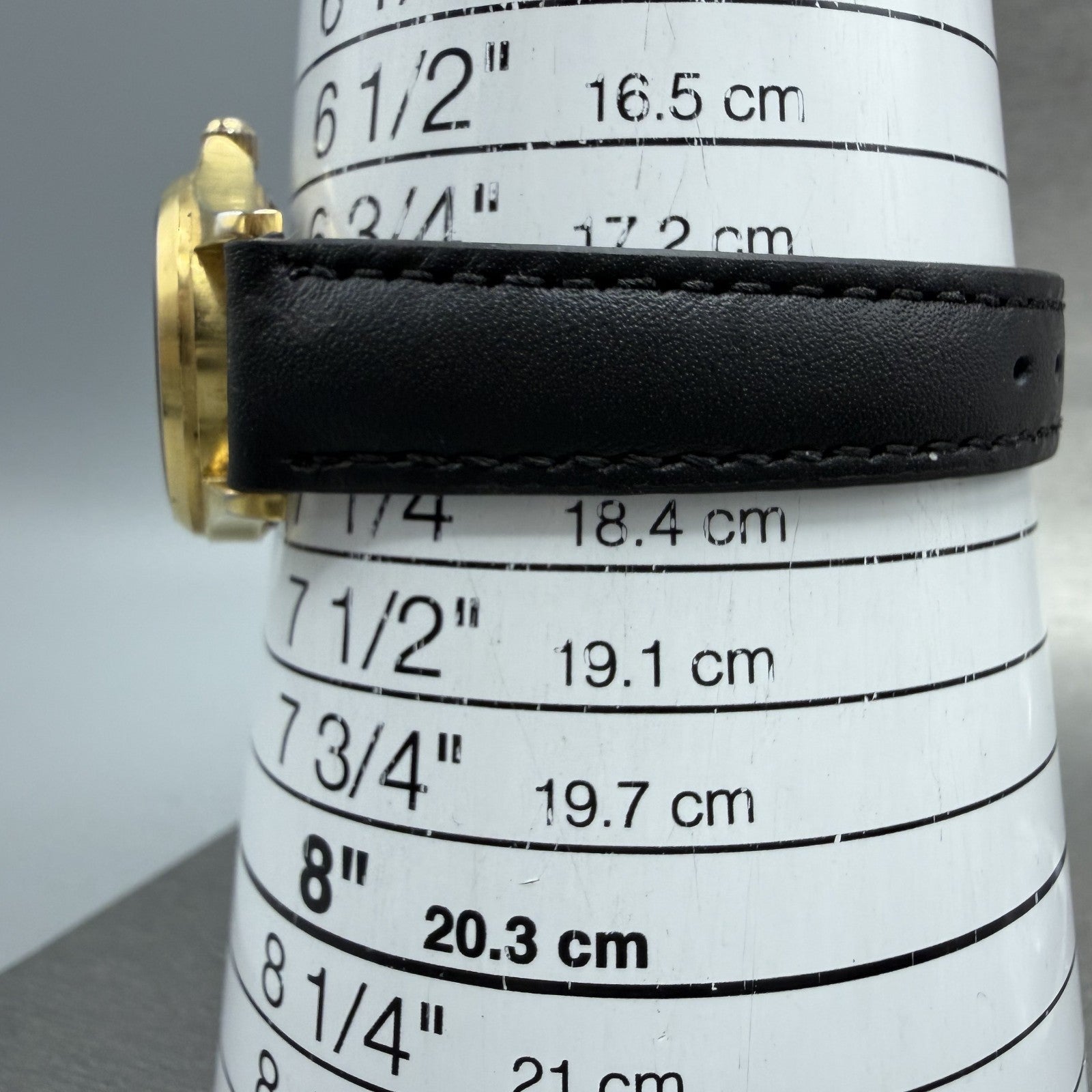 LL Bean Watch Women 27mm Gray Dial Gold Tone Date Round New Battery Vintage ABC10