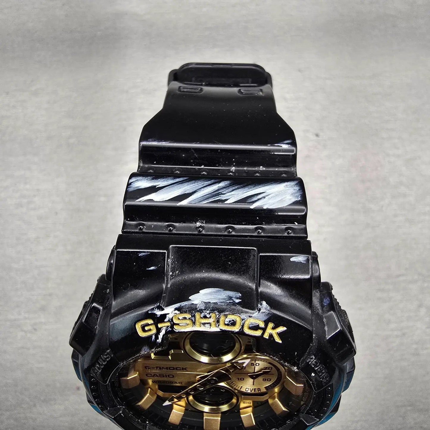 Casio G-Shock GA-140GB Watch Men 50mm Gold Black Chronograph Alarm New Battery4