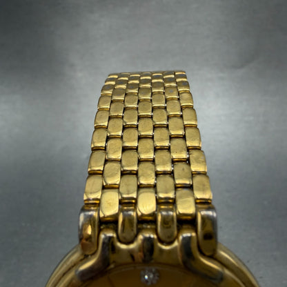 Bulova Caravelle Watch Men 34mm Champagne Dial Gold Tone Round 42M44 New Battery4