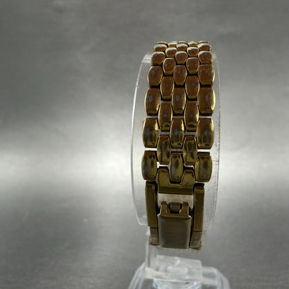 Citizen Watch Women 22mm Gold Dial Gold Tone Round 1020-S54554 New Battery7