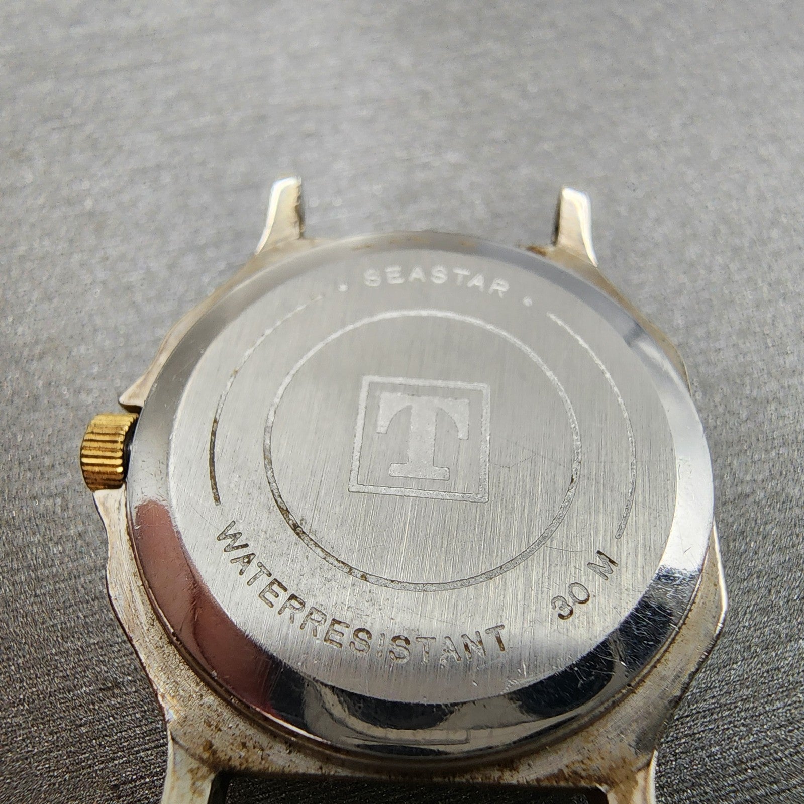 Tissot Seastar Watch Women 24mm White Dial Two Tone Date Octagon  PARTS7
