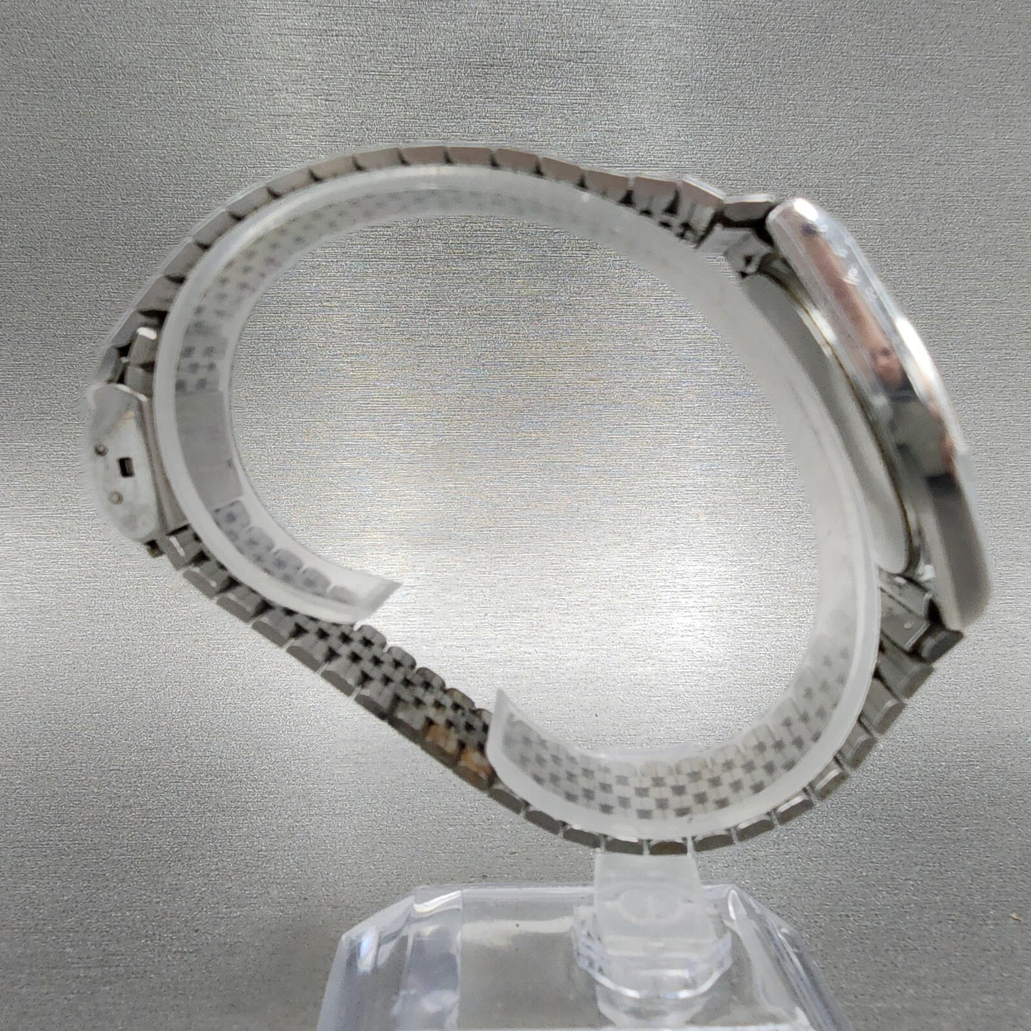 Seiko Watch Men 33mm Silver Dial Silver Tone Date 7832-8010 PARTS