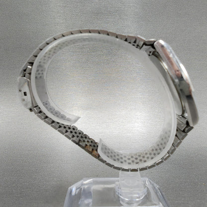 Seiko Watch Men 33mm Silver Dial Silver Tone Date 7832-8010 PARTS