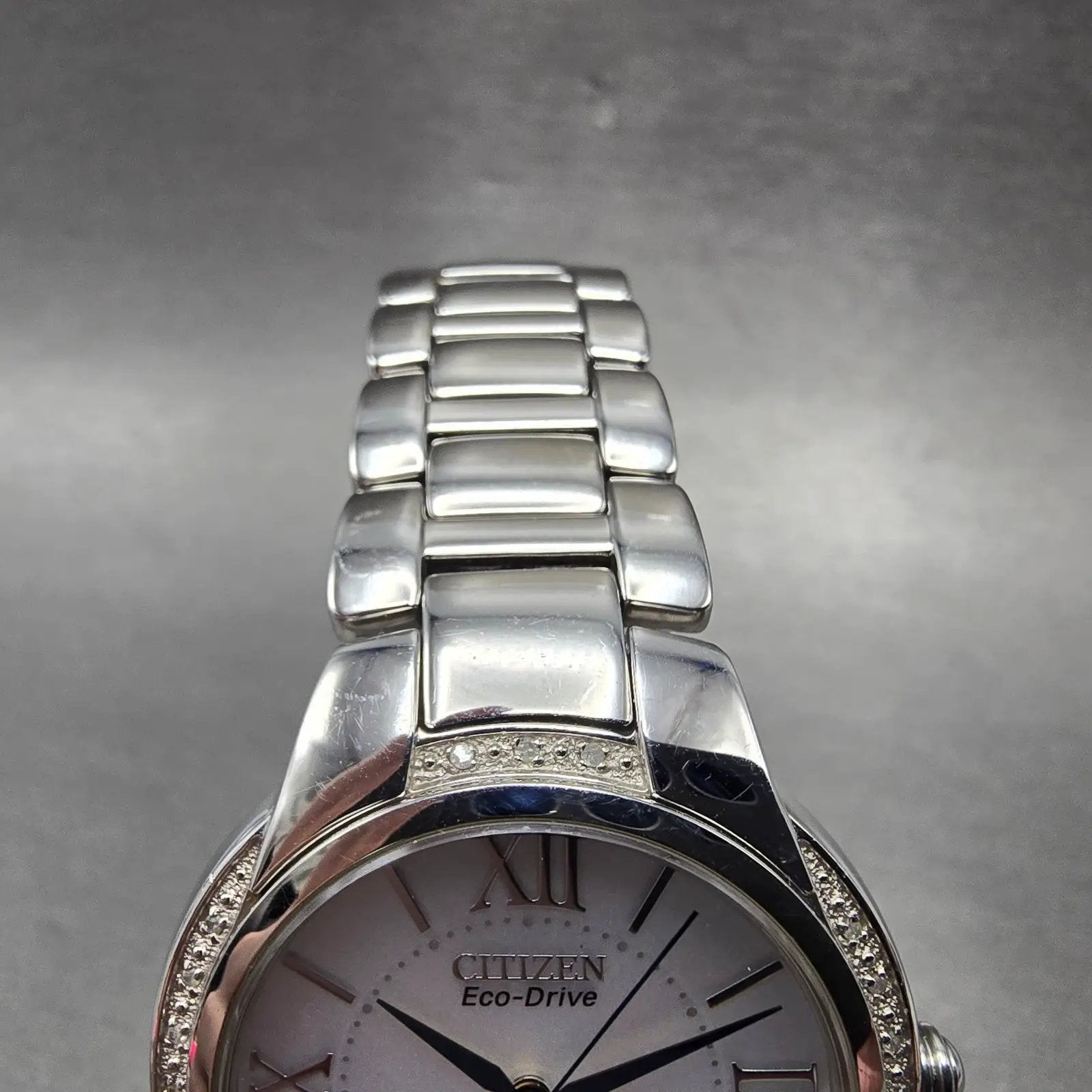 Citizen Eco-Drive Ciena Watch Women 35mm White Dial Steel Round EM0090-57A Runs4