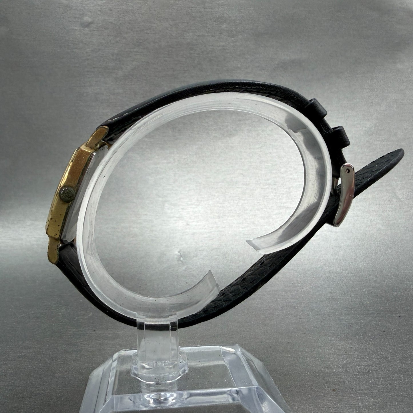 Seiko Watch Men 30mm Champagne Dial Gold Tone Octagon 5931-5350 New Battery VTG6