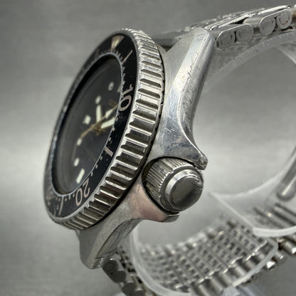 Seiko Diver Watch Women 33mm Black Dial silver Tone Date 26250010 New Battery2