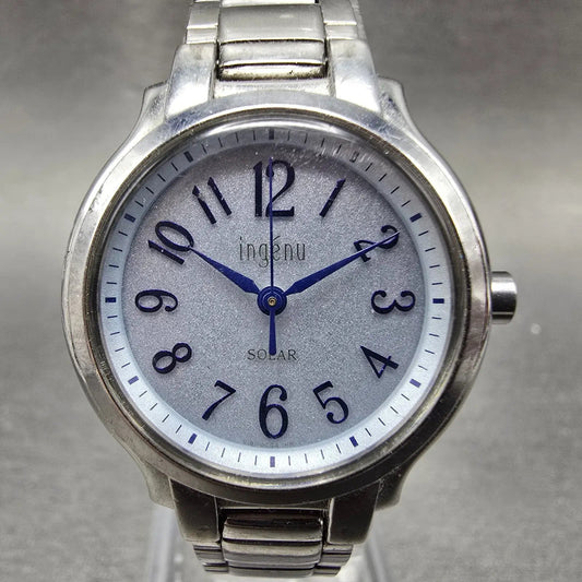 ALBA Ingenu Watch Women 27mm Blue Dial Silver Tone  Round V181-0BN0 Solar0
