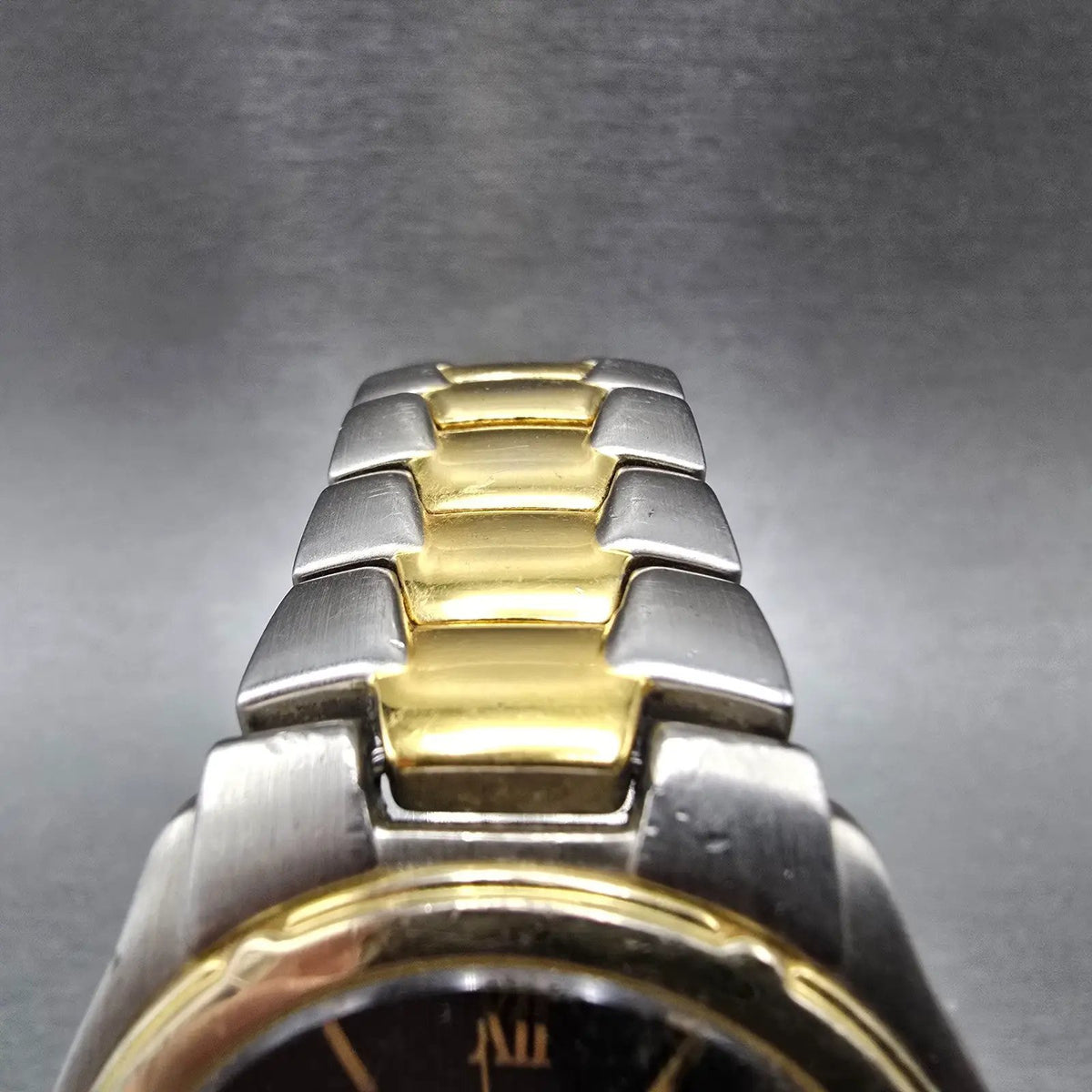Citizen Watch Men 36mm Blue Dial Two Tone Date 2510-S76175 New Battery VTG4