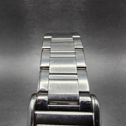 Coach Tank Watch Men 25mm Silver Dial Silver Tone Rectangle W502B PARTS5