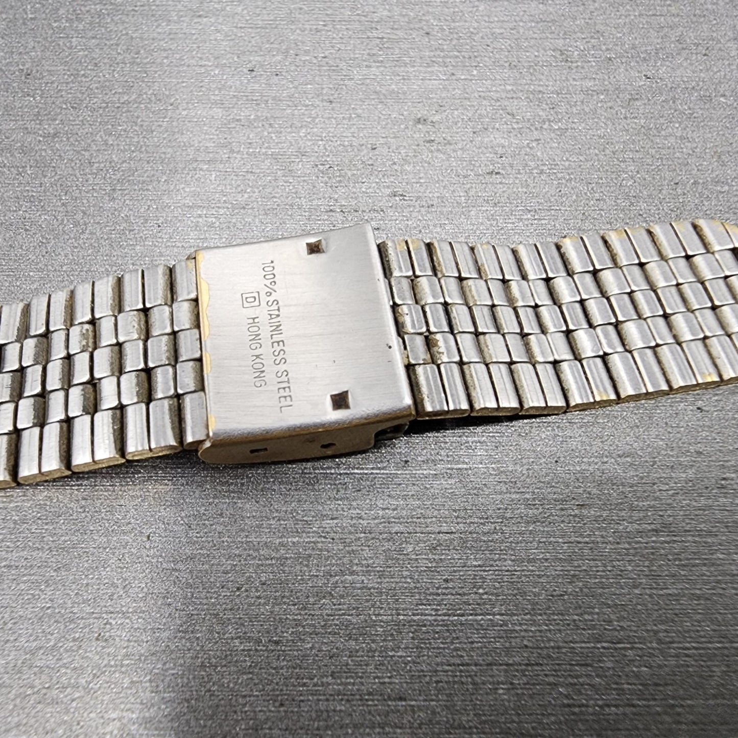 Bulova Accutron Watch Band 19mm Gold Tone Stainless Steel MISSING ONE END LINK13