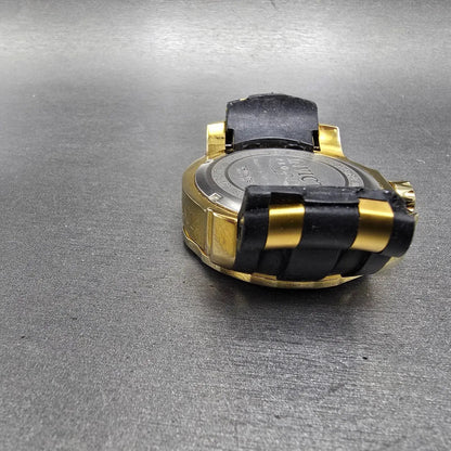 Invicta Pro Diver Chronograph Watch Men 48mm Blue Dial Gold Tone 21929 PARTS11