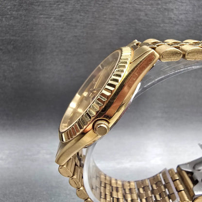 Citizen President Watch Men 35mm Gold Dial Gold Tone Daydate 6100-R00391 New Bat2