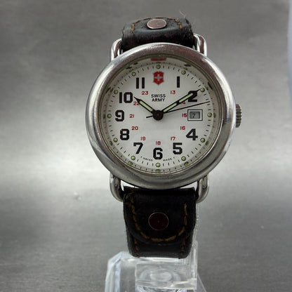 Victorinox Swiss Army Calvary Watch Women 31mm White Dial Silver Tone Date PARTS6