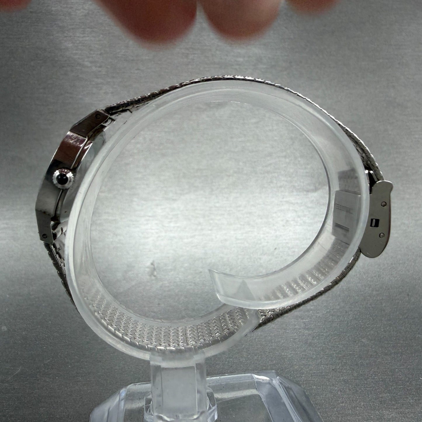 Omega De Ville Watch Women 20mm White Dial Silver Tone Round Manual Wind Runs6