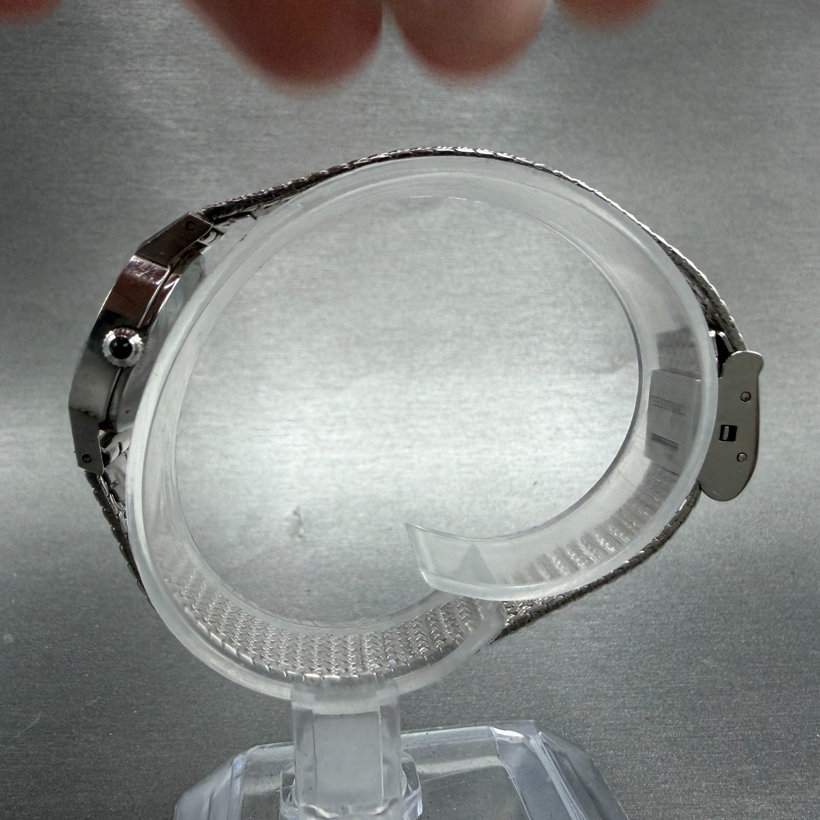 Omega De Ville Watch Women 20mm White Dial Silver Tone Round Manual Wind Runs6