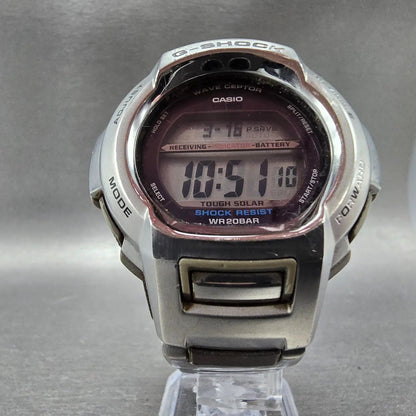 Casio G-Shock GW-600DJ Watch Men 45mm Gray Silver Solar Alarm Chronograph Runs6