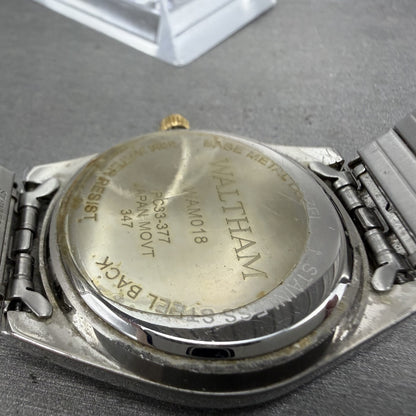 Waltham Watch Men 37mm Silver Dial Two Tone Daydate Round New Battery9