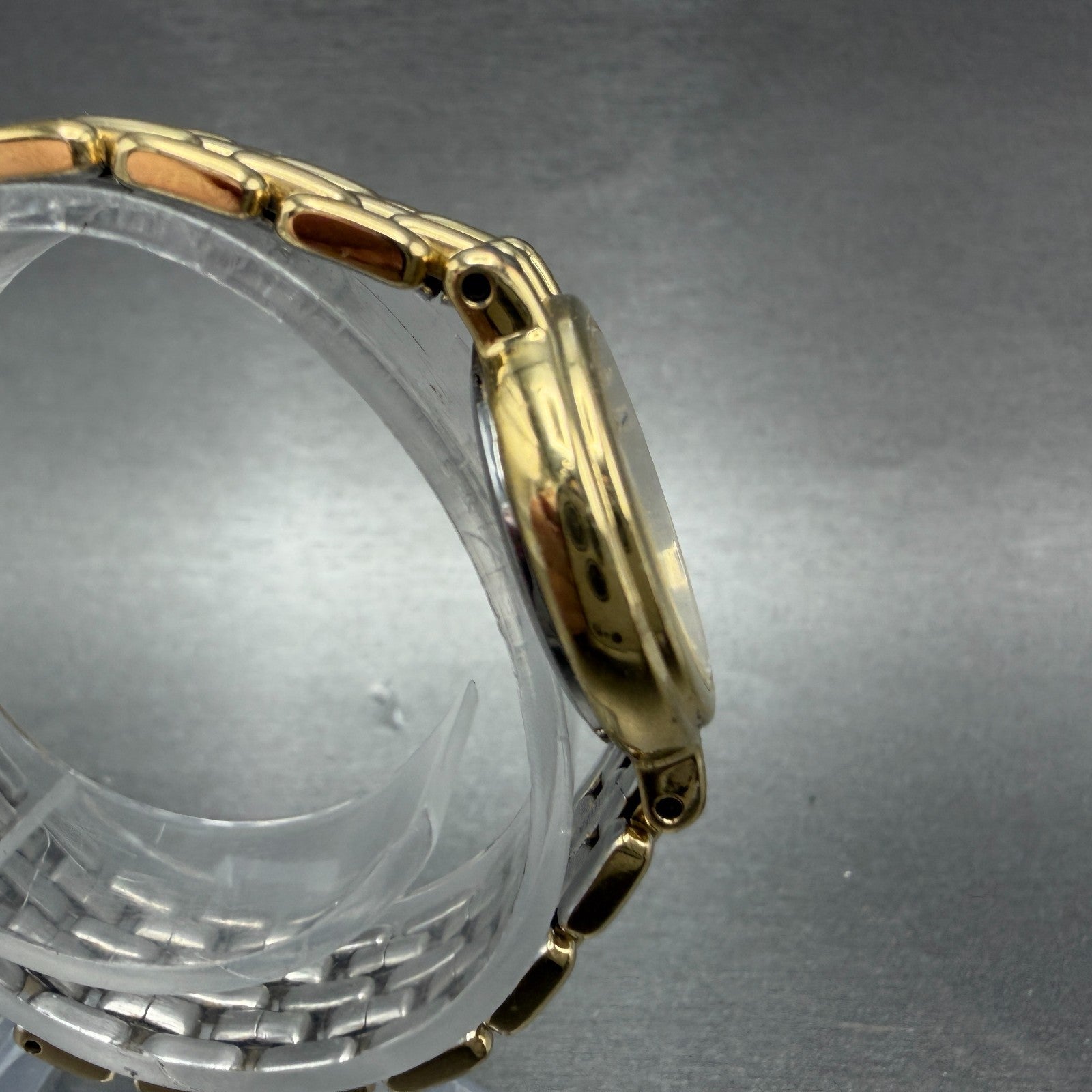 Seiko Creo Watch Women 24mm Champagne Dial Gold Tone Round 2P21-0C00 New Battery3